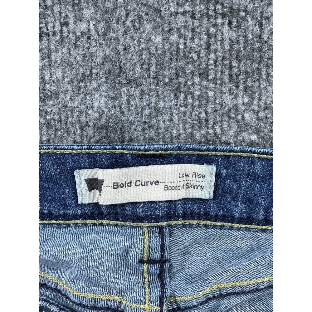 Levis Bold Curve Low Rise Bootcut Skinny Jeans Blue Denim Womens 13M 30x31 - Picture 6 of 8